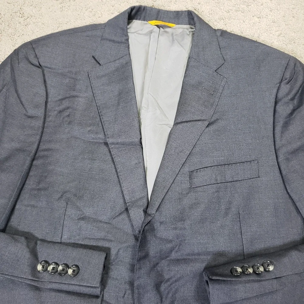 Hickey Freeman Blazer Sport Coat Jacket 42L Gray Loro Piana Four Seasons 130s